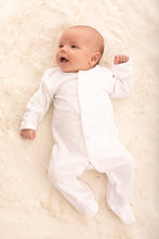 Load image into Gallery viewer, 2 Pack - Terry Towelling Sleepsuit - Cloud White